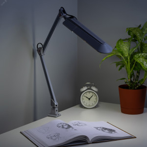 Наст.светильник NL-201-G23-11W-GY серый (12/216) C0041458