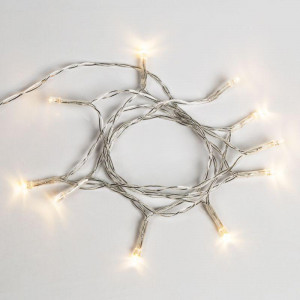 Гирлянда светодиодная универсальная 1.2м 10LED тепл. бел. 0.1Вт IP20 провод ПВХ прозр. элементы питания 2хAA (не в компл.) 303-073