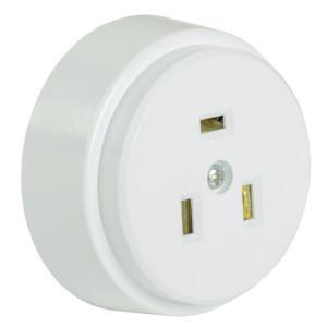 РПпл10-01-Ст Розетка разборная для плиты с з/к о/у 32А белая ERP10-32-01-K01