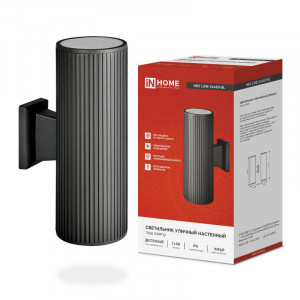 Светильник НБУ LINE-2хA60-BL E27 IP65 230В уличный настенный двусторонний алюм. под лампу 2хA60 черн. 4690612037851