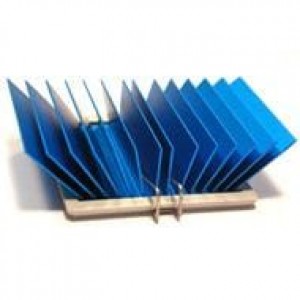 ATS-50425P-C1-R0, Радиаторы maxiFLOW Heatsink with maxiGRIP Attachment, Double-Sided Thermal Tape, Blue-Anodized, T412, 42.5x42.5x17.5mm