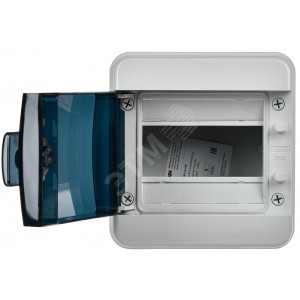 Корпус пластиковый КМПн-6 IP65 черн. прозр. дверь TEKFOR TF5-KP72-N-06-65-K03-K02