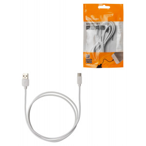 Дата-кабель, ДК 5, USB - USB Type-C, 1 м, белый, TDM (кр.1шт) [SQ1810-0305]