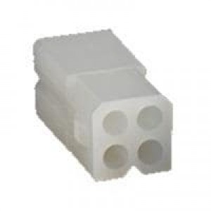 150179-2040, Штыревые и гнездовые соединители EconoLatch Rec Hsg Dual Row 4Ckt