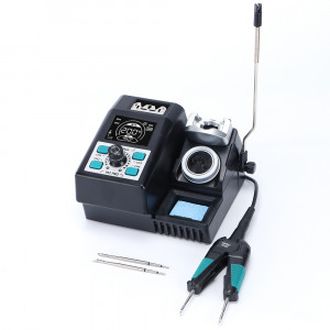 YIHUA 982 PRO, Паяльная станция с термопинцетом 716C 80Вт, регулировка температуры от 90°C~450°C, сменные наконечники C120-K и C120-IS