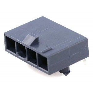 172648-0104, Проводные клеммы и зажимы MiniFitJrRASR/PegTin 4CktGlowWire