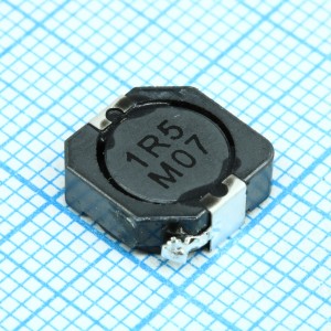 CDRH104RNP-1R5NC, Силовая SMD индуктивность 1.5мкГн ±30% 6.5A 0.081Ом c магнитным экраном