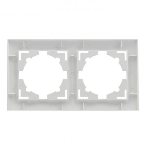 Рамка 2-м Валенсия бел. PROxima EWM-G-302-10