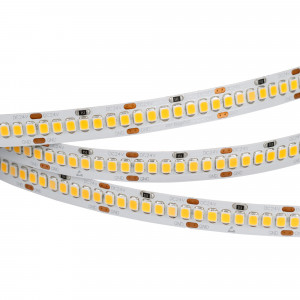 Лента RT 2-5000 24V White5500 10mm (2835, 252 LED/m, LUX) 023555, Гибкая лента LUX, светодиоды smd 2835, 252 шт/м (1260 шт на 5м), белая плата 10 мм, скотч 3М. Цвет БЕЛЫЙ 5500-6000K. Питание 24V, мощность 10 Вт/м (50 Вт на 5м), угол 120°, цветопередача CRI>85. Размеры 5000х10x1.5мм. Мин.отрезок 27.77мм, 7 светодиодов. Ц