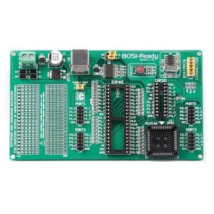 MIKROE-257, Макетные платы и комплекты - 8051 8051 READY PROTOTYPE BOARD