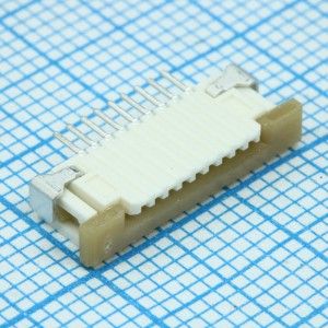 522710979, Разъем FPC 9 контактов 1мм угловой для поверхностного монтажа лента на катушке