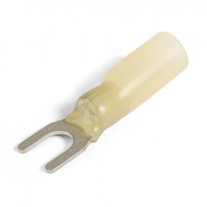 Наконечник кабельный вилочный изолированный НВИ-Т 6.0-5 серия ПРОФИ, Наконечник кабельный вилочный изолированный с термоусаживаемой манжетой, сечение 4-6мм2 под М5