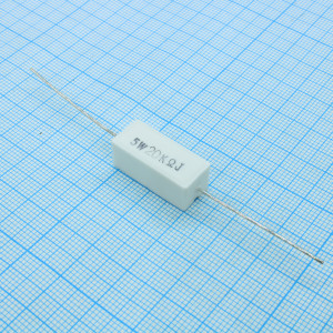 SQP5WJ20KB, Резистор керамический цементный аксиальный (SQP) 5Вт 20кОм ±5%