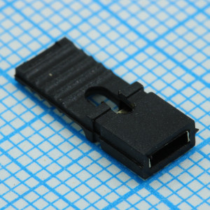 DS1027-2LBF1, ДЖАМПЕР (перемычка), удлиненный, черный, длина 13.5мм, шаг 2.54мм