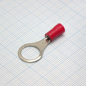 RV2-10  Red, наконечник кабельный кольцевой с изоляцией d=10.5мм, сеч. пров.1.5-2.5мм2