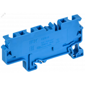 ARMAFIX Клемма пружинная CX4-3 BU 4мм2 трехконтактная синяя IEK AF-CT40-00-3-K07-004