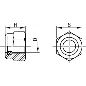 Гайка самоконтрящаяся М6 CM250600