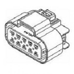 15326660, Автомобильные разъемы 10P FEMALE BLK CONN 280 SERIES 25 AMPS