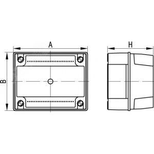 Коробка распределительная ОП 190х145х135мм IP56 гладкие стенки DKC 54130