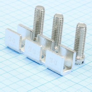 Соединительная перемычка UFBI 3-15, Соединительная перемычка, 3 полюса, неизолированная, винтовая, для клемм: UKJ-35, UKJ-35N, UKHV-35
