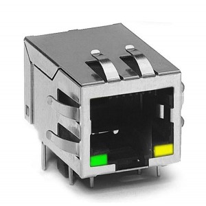 J0006D21BNL, Модульные соединители / соединители Ethernet LEADED SINGLE PORT
