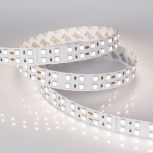 Лента RT-B144-19mm 24V Day4000 (34.4 W/m, IP20, 5060, 5m) 025274(2), Светодиодная широкая лента RT-B144, открытая. Светодиоды 5060, 144 шт/м (720 шт на 5 м), белая плата, ширина 19 мм, скотч 3M. Цвет ДНЕВНОЙ 4000 K, цветопередача CRI>85, угол 120°. Питание 24V, мощность 34.4 Вт/м (172 Вт на 5 м). Размеры 5000x19x2.2 мм. Ми