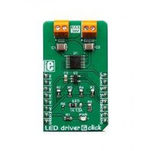 MIKROE-3400, Средства разработки схем светодиодного освещения  LED Driver 6 Click