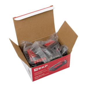 Строительно-монтажная клемма СМК 221-615 с рычагом 5 отверстий 0.5-4.0(6) мм2 EKF PROxima plc-smk-221-615