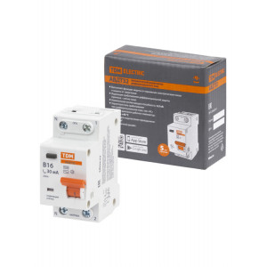 АВДТ 32 2P(1P+N) B16А 30мА 4,5кА тип АС SQ0202-0520