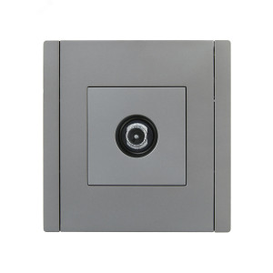 FORTE&PIANO Розетка TV проходная FP529 сталь IEK FP-A10-P-K46