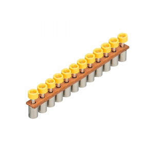 Соединительная перемычка IVB WKN35 -12, Соединительная перемычка, 12 полюсов, изолированная, винтовая, для клемм: WKN 35/U, цвет: желтый