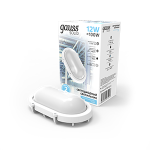 Св-к светодиодный IP65 D175*110*76 12W IK10 1100lm 4000K SOLID антивандальный оваль 874618212