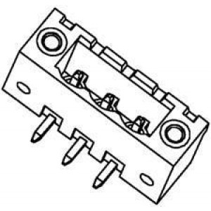 39526-0003, Съемные клеммные колодки 5.0MM EURO HEADER RA EADER RA ME BLK 3CKT