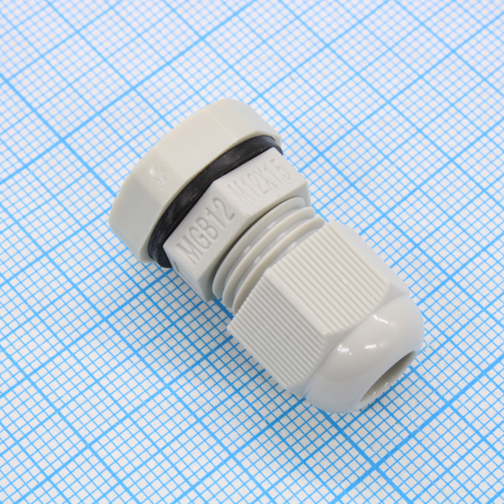 Изображение товара Пластиковые кабельные вводы IP68 AVC MGB12-07G-ST, 50 шт