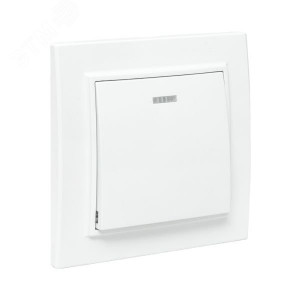 Выключатель 1-кл. СП Минск 10А IP20 с индикатором бел. Basic ERV10-121-10