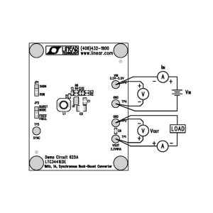 DC625A, Средства разработки интегральных схем (ИС) управления питанием LTC3441EDE - 1MHz, 1A, Synchronous Buck-