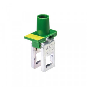 Клемма на шину WAK16/1 GN, Клемма для подключения к токовой шине, тип фиксации провода: винтовой, номинальное сечение: 16 мм кв., цвет: зеленый, тип монтажа: шина 6х6