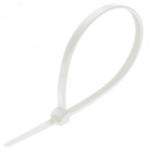 Стяжкa нейлоновая многоразовая 150x3,5мм, белая (100 шт/уп) 07-0159