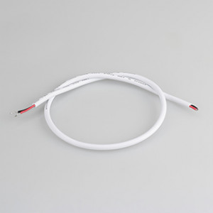 Провод питания ARL-MOONLIGHT-20AWG-2W-D4.5-CU-500 White 025548, Провод питания для гибкого неона MOONLIGHT. 2 проводника, калибр проводника 20AWG, материал проводника - лужёная медь, внешний диаметр 4,5 мм. Внешняя оболочка - ПВХ белого цвета. Длина кабеля в отрезке - 500 мм.