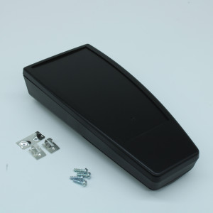 21-114 Black, Пластиковый корпус с батарейным отсеком, вырез для дисплея, черный