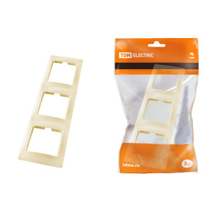 Рамка 3-х постовая вертикальная сл. кость "Таймыр" SQ1814-0127