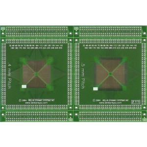 B519, Печатные и макетные платы QFP: 32 pin 40 48 (by 8's) to 256