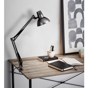 Светильник KD-312 настол. струбцина 230В 60Вт E27 черн. 10999