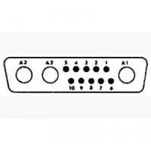 5-208811-1, Соединители D-Sub стандарта Mil  13C3 RECPT, CRIMP