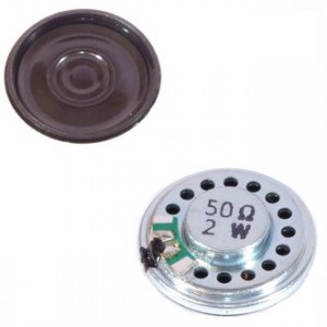 S1604, Динамик 50 Ом, 2Вт, d=28мм, h=4,6мм