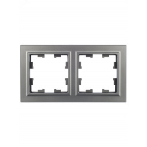 Рамка 2-м BRITE РУ-2-БрС сталь BR-M22-K46