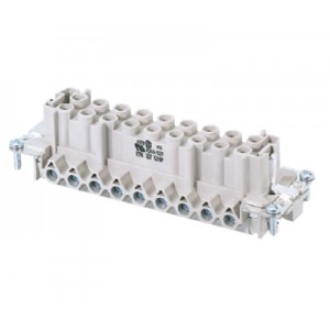 Розеточная контактная вставка 70.400.1640.0, Розеточная контактная вставка, винтовая фиксация, 16/2 полюсов + PE, типоразмер 24B, 400/690V, 16A, сечение обслуживаемых проводников 0,5-2,5 мм кв, тип покрытия контактов: олово,