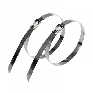 Хомут кабельный 4.6х200 сталь серебр. (уп.50шт) 07-0208