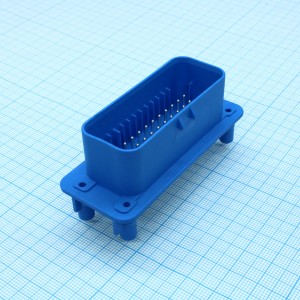 CKK7353LNS-1.5-11B, Соединитель на плату вертикальный 35 pin, вилка, 1.5 шаг синий