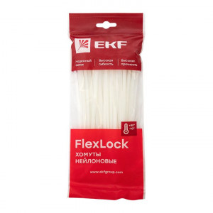 Хомут P6.6 стандартный (б), 4.6x180 (100шт) FlexLock PROxima plc-fl-ctsw-4.6x180